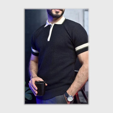 تيشيرت بولو خياطة رجالي الوان متعددة من فرعون